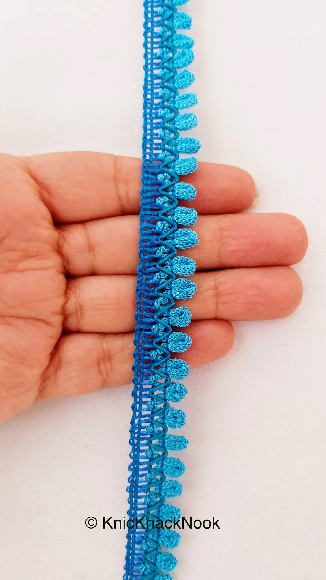 Royal blue Blue Thread Lace, Embroidery Lace Trims, Fringe Trim