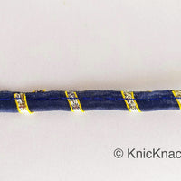 Thumbnail for Black And Gold Stripes Piping Cord Trim, Approx. 8 mm wide, One Yard Trim