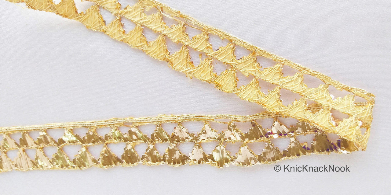 Gold Indian Crafting Trim, Decorative Lace, Indian Trim