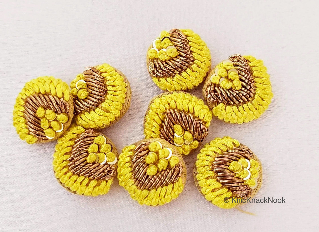 Handmade Embroidered Buttons