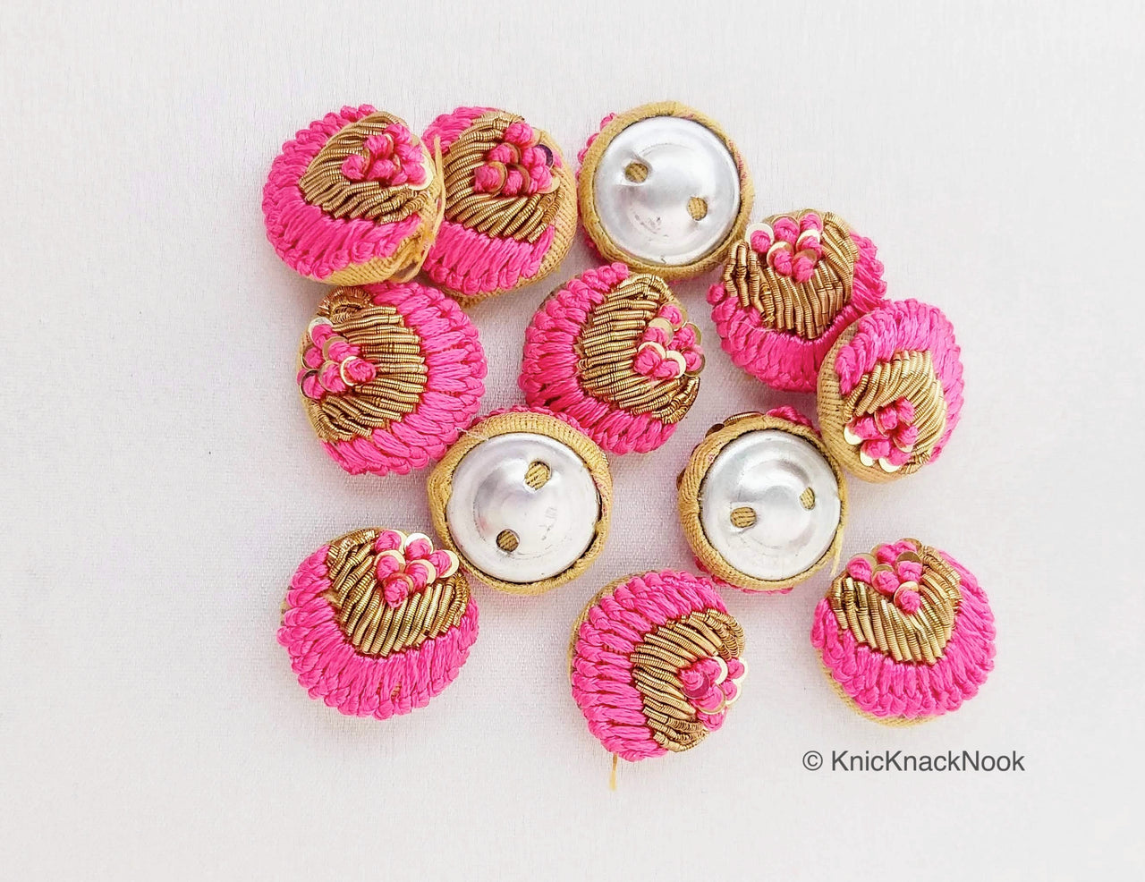 Handmade Embroidered Buttons