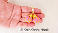 Thumbnail for Baby Pink Tassels Art Silk Fabric Balls Bunch, Latkan, Embellishments