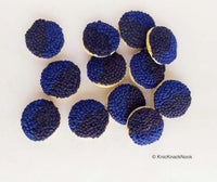 Thumbnail for Hand Embroidered Blue Embroidered Buttons