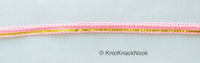 Thumbnail for Pink And Gold Gimp Trim, Approx. 8mm wide, Upholstery Trim, Braid Trim