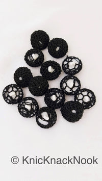 Thumbnail for Hand Knit Black Buttons