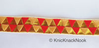 Thumbnail for Red and Gold Fabric Trim