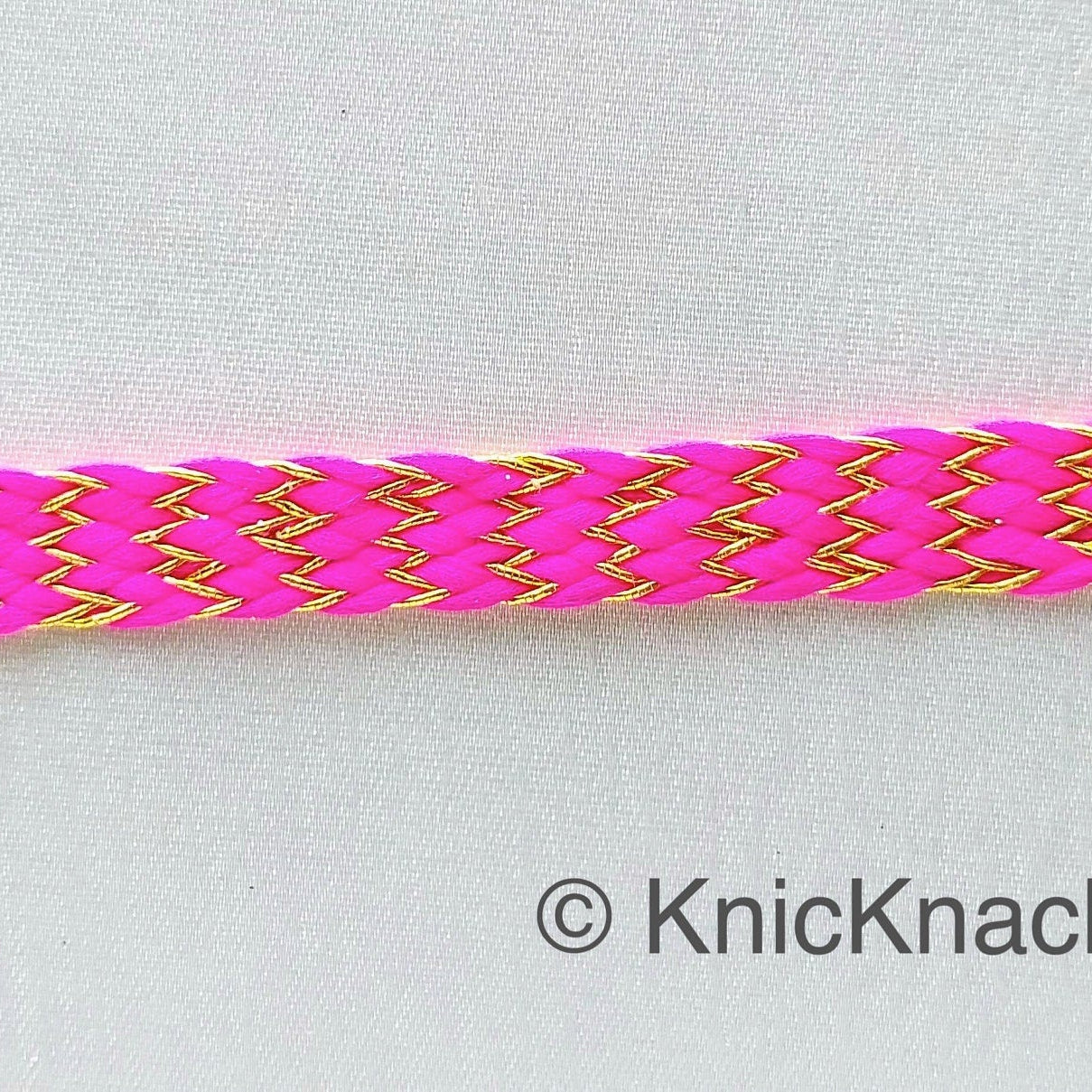 Pink Braid Trim, Approx. 8mm wide, Upholstery Trim