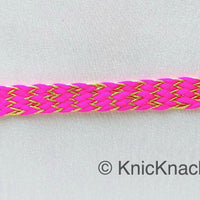 Thumbnail for Pink Braid Trim, Approx. 8mm wide, Upholstery Trim