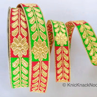 Thumbnail for Floral Jacquard Trim Decorative Trim Fashion Trim, Ribbon Sash, Indian Trim