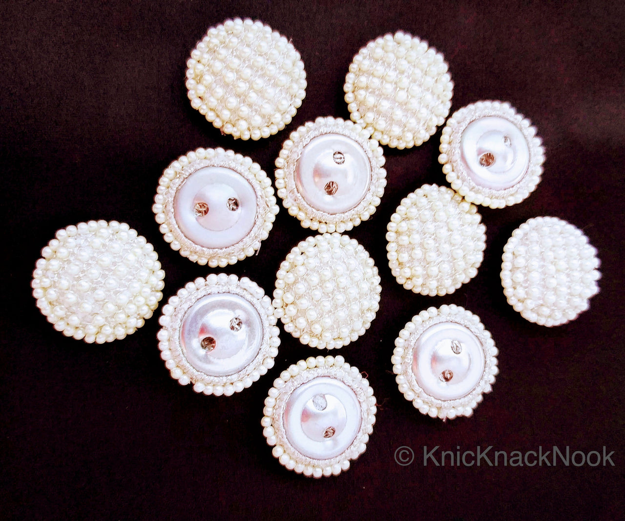 Ivory White Buttons