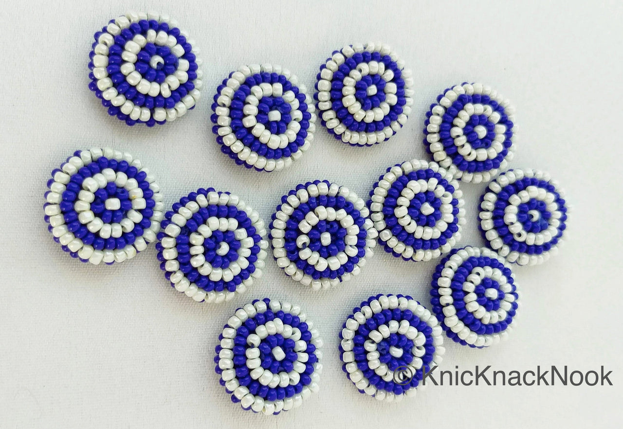 Blue And White Buttons