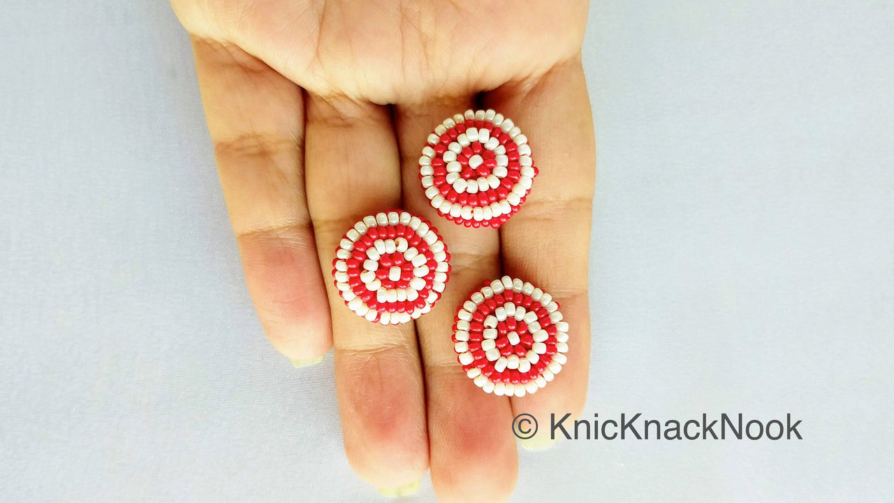 Red And White Buttons