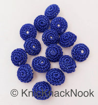 Thumbnail for Hand Knit Blue Buttons