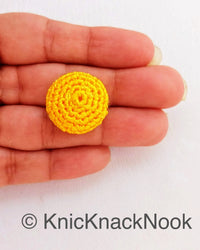 Thumbnail for Hand Knit Yellow Buttons
