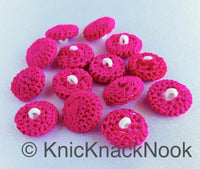 Thumbnail for Hand Knit Pink Buttons