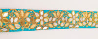 Thumbnail for Blue Decorative Art Silk Fabric Trim