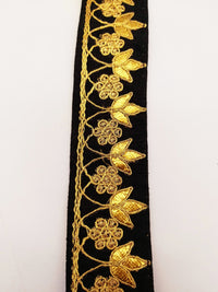 Thumbnail for Black Art Silk Fabric Trim