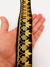 Thumbnail for Black Art Silk Fabric Trim