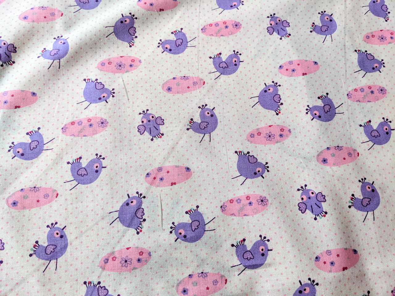 Chick and Egg Cotton Spring Fabric, Easter Fabric, Sewing Fabric