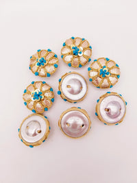 Thumbnail for Handmade Gold Gota Patti Fabric Buttons