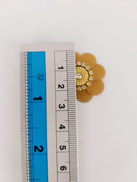 Thumbnail for 5 Brown Floral Applique, Sequins and Rhinestone Appliques, Headband Applique
