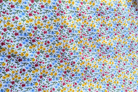 Thumbnail for Yellow And Red Poly Cotton Flower Garden Fabric, Floral Fabric, Small Print Fabric Small Flower Fabric Fabric Quilting Fabric