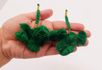 Thumbnail for 4 x Green Pom-Pom Tassels Latkan, Pompom Decorations, Pom poms