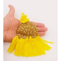 Thumbnail for Hand Embroidered Gold Tassels, Gold Latkans, Indian Tassels