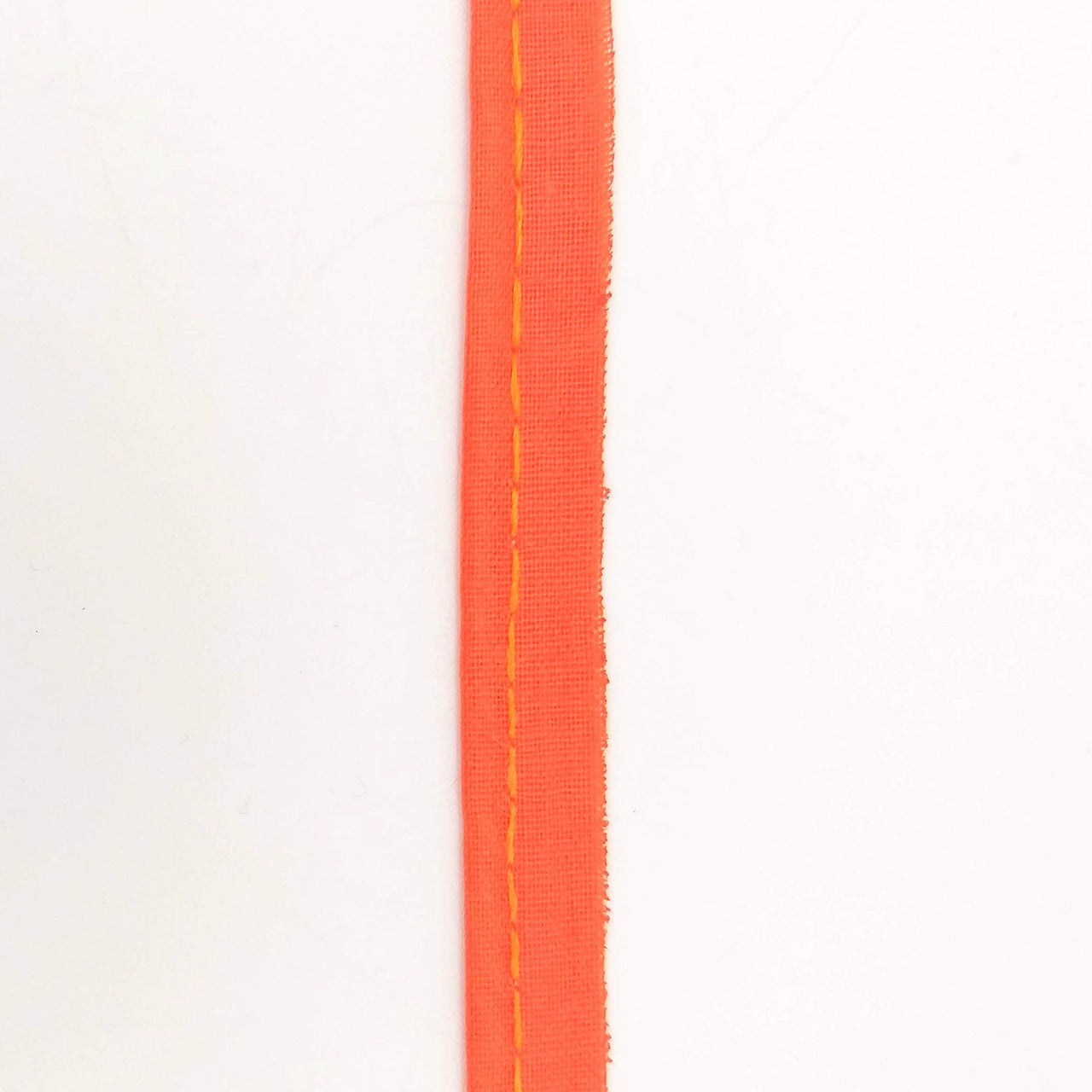 3 Yards, 5mm Flanged Insertion Piping on 10mm Band, Orange Fabric Trim