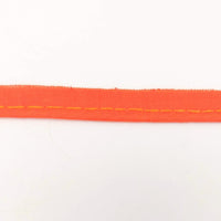 Thumbnail for 3 Yards, 5mm Flanged Insertion Piping on 10mm Band, Orange Fabric Trim