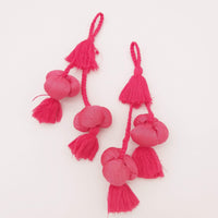 Thumbnail for Pink Silk Fabric Ball Tassels, Latkan, Embellishments