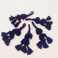Thumbnail for Navy Blue Tassels, Cotton Tassels, Bohemian