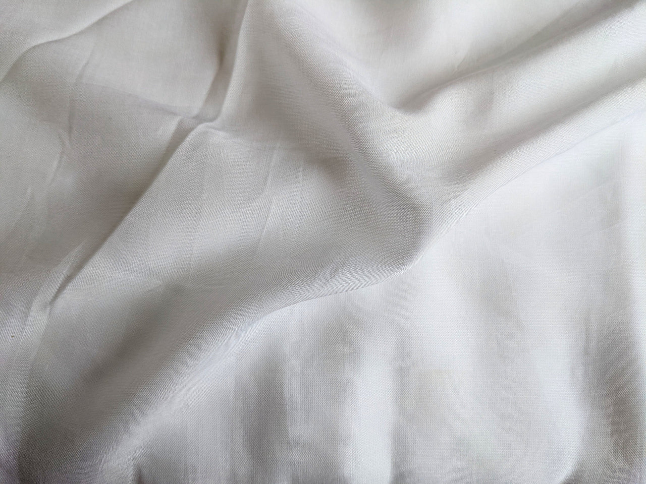 White Rayon Fabric, Sewing Fabric, Fabric By Metre