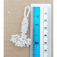 Thumbnail for White Bead Tassels Latkan, Indian Latkans, Sewing Latkans