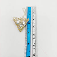 Thumbnail for Light Gold Beaded Mirror Tassels Latkan, Bridal Tassels, Decorative Tassels