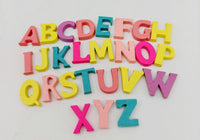 Thumbnail for Mixed Multicoloured Alphabet Wood Beads, Random A-Z Beads, Set of 50