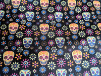 Thumbnail for Halloween Fabric, Skull Fabric, Polycotton Fabric
