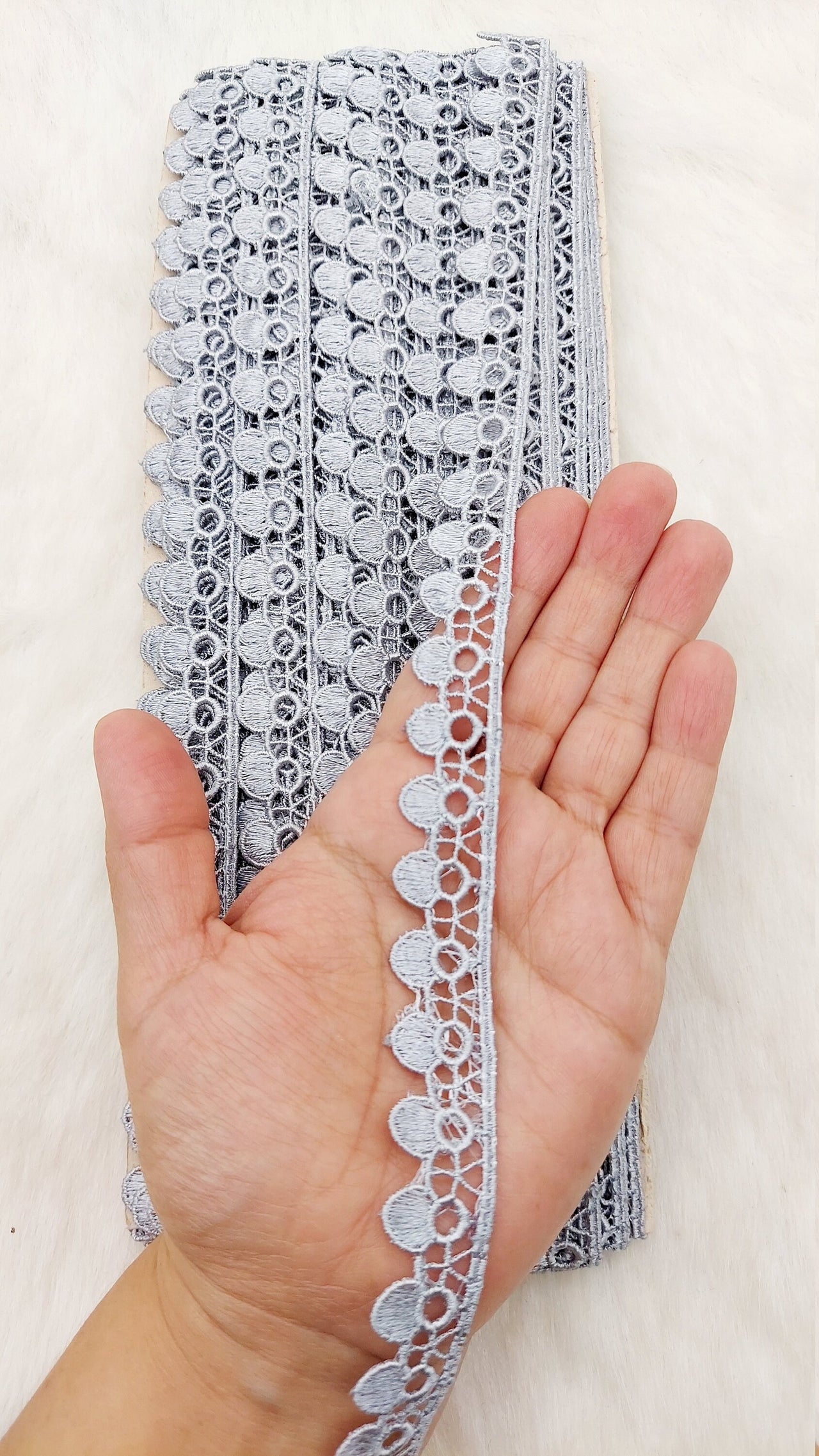 Fringe Trim, Polyester Embroidered Crafting Edging Lace Trim, Trim by 2 Yards
