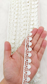 Thumbnail for Fringe Trim, Polyester Embroidered Crafting Edging Lace Trim, Trim by 10 Yards