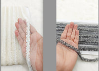 Thumbnail for Net Lace In Beaded Embroidery, Hand Embroidered Bead Lace, Beaded Wedding Lace