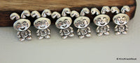 Thumbnail for 10 x Rabbit Beads/ spacer beadsTibetan Silver 14mmx10mm