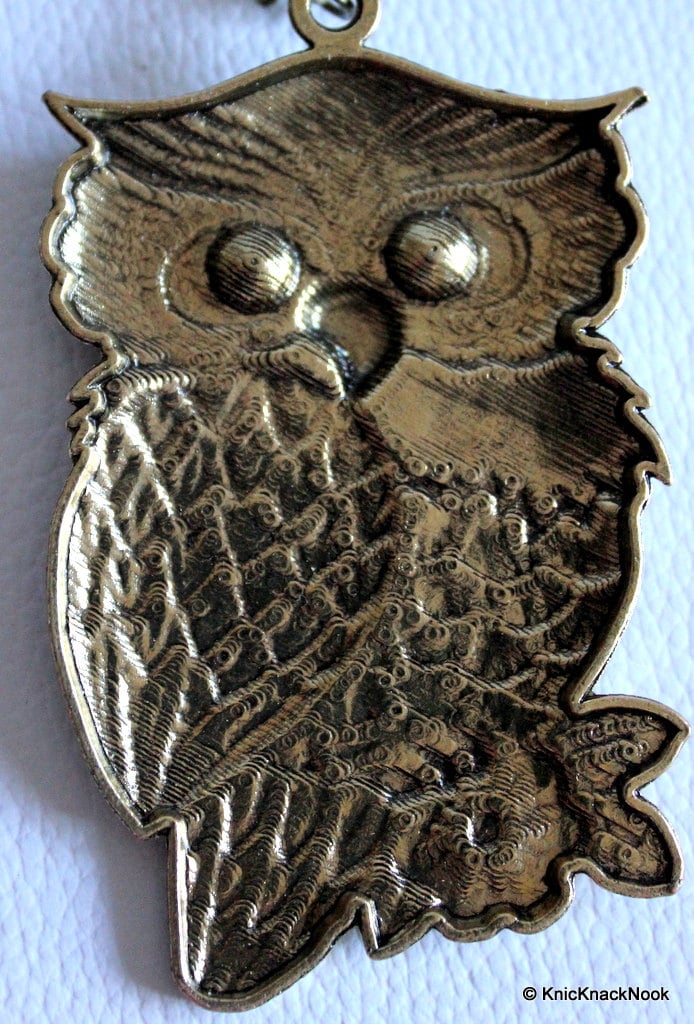 1 x Bronze Tone Owl Charms / Pendants