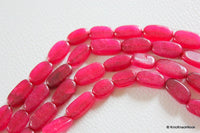 Thumbnail for Maroon Red Oval Bean Shaped Glass Beads
