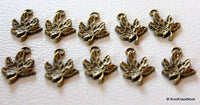 Thumbnail for 10 x Zinc Alloy Bronze Tone Maple Leaf Charm Pendants
