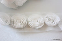 Thumbnail for White Rose One Yard Lace Trims, Indian Laces, Indian Trims