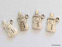 Thumbnail for Silver baby bottle charms x 4
