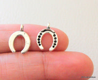 Thumbnail for Horseshoe For  Luck Silver Tone Charms x 6