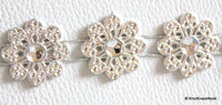 Thumbnail for Plastic Flower Trim Embellishment 20mm wide