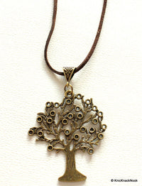 Thumbnail for Bronze Tree Pendant Necklace