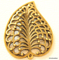 Thumbnail for Filigree Leaf Bronze Pendant